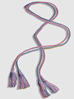 Pink and blue honor cord with tassels